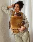 Comfortable baby carrier made from 100% cotton velvet for a breathable and lightweight babywearing experience. Shop the Cyrus Velvet Clip Carrier 2.0 online at Chekoh Baby